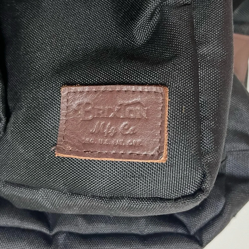 Brixton Canvas Tactical Black and Tan Backpack Full Sized Adjustable Briefcase